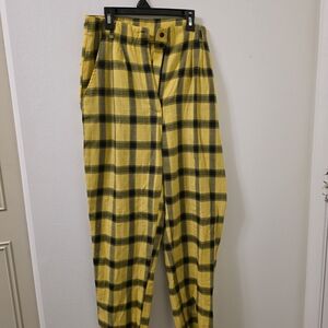 Yellow Plaid Pants